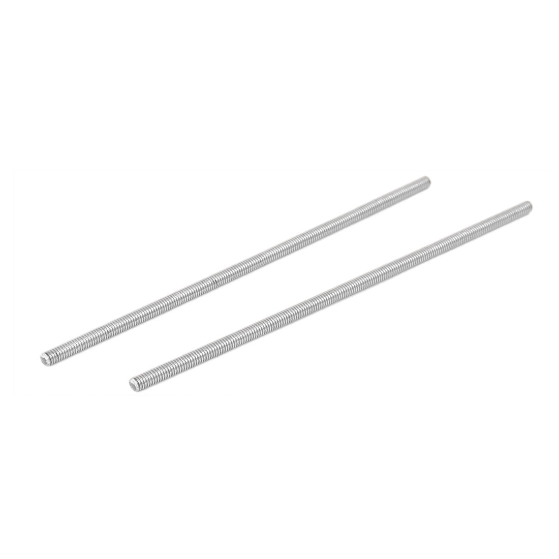 Harfington M4 x 130mm 304 Stainless Steel Fully Threaded Rod Bar Studs Hardware 5 Pcs