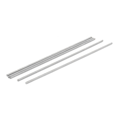 Harfington M4 x 180mm 0.7mm Pitch 304 Stainless Steel Fully Threaded Rods Silver Tone 5 Pcs
