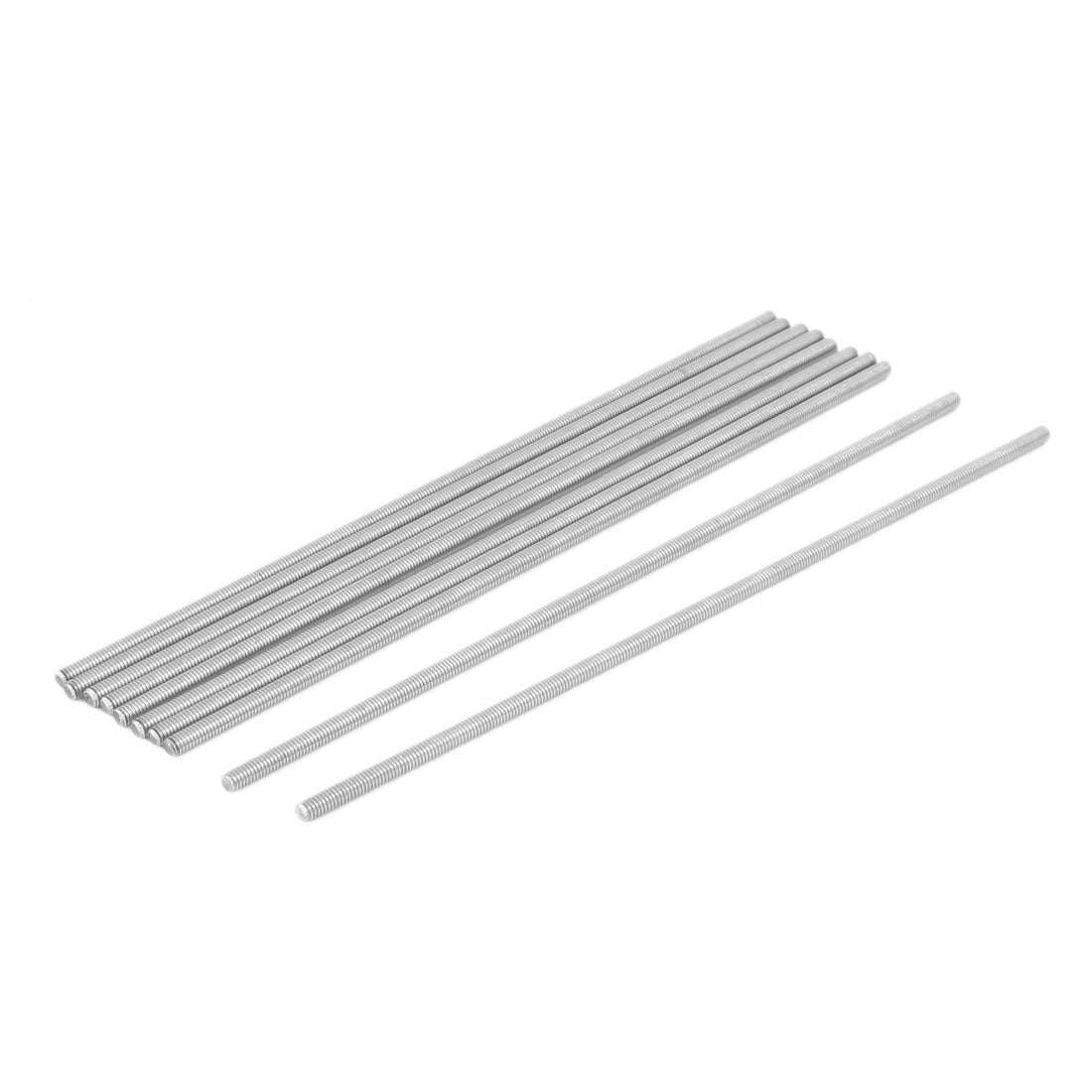 Harfington M4 x 180mm 304 Stainless Steel Fully Threaded Rod Bar Studs Fastener 10 Pcs