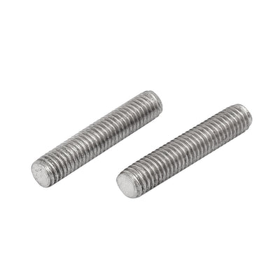 Harfington M5 x 25mm 0.8mm Pitch 304 Stainless Steel Fully Threaded Rod Bar Studs 20 Pcs