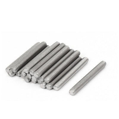 Harfington M5 x 40mm 304 Stainless Steel Fully Threaded Rod Bar Studs Fasteners 20 Pcs