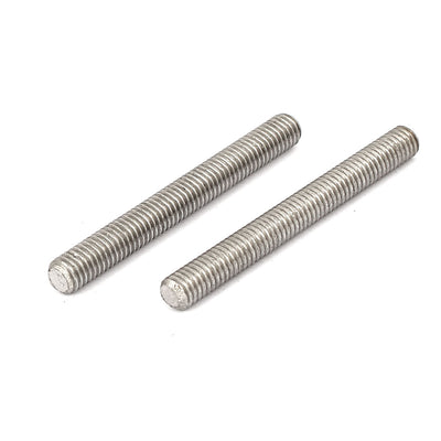 Harfington M5 x 45mm 304 Stainless Steel Fully Threaded Rod Bar Studs Hardware 20 Pcs