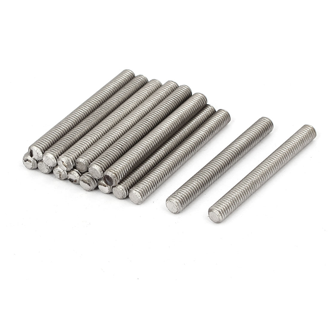 Harfington M5 x 45mm 304 Stainless Steel Fully Threaded Rod Bar Studs Hardware 20 Pcs