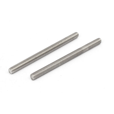 Harfington M5 x 70mm 304 Stainless Steel Fully Threaded Rod Bar Studs Fasteners 10 Pcs
