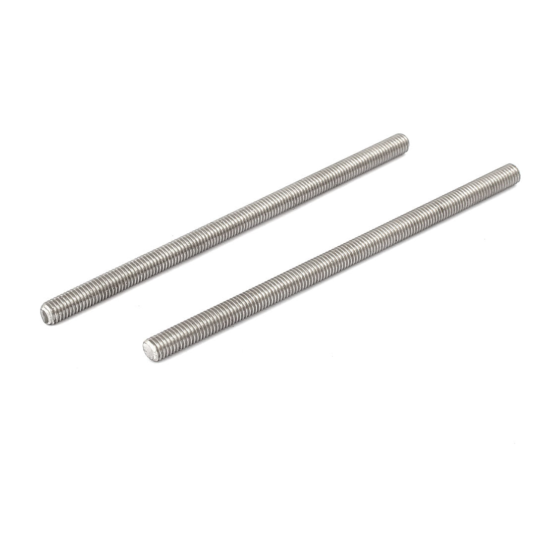 Harfington M5 x 100mm 304 Stainless Steel Fully Threaded Rod Bar Studs Fasteners 5 Pcs
