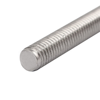 Harfington M5 x 100mm 0.8mm Pitch 304 Stainless Steel Fully Threaded Rod Bar Studs 10 Pcs