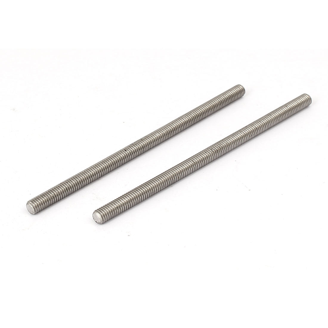 Harfington M5 x 100mm 0.8mm Pitch 304 Stainless Steel Fully Threaded Rod Bar Studs 10 Pcs
