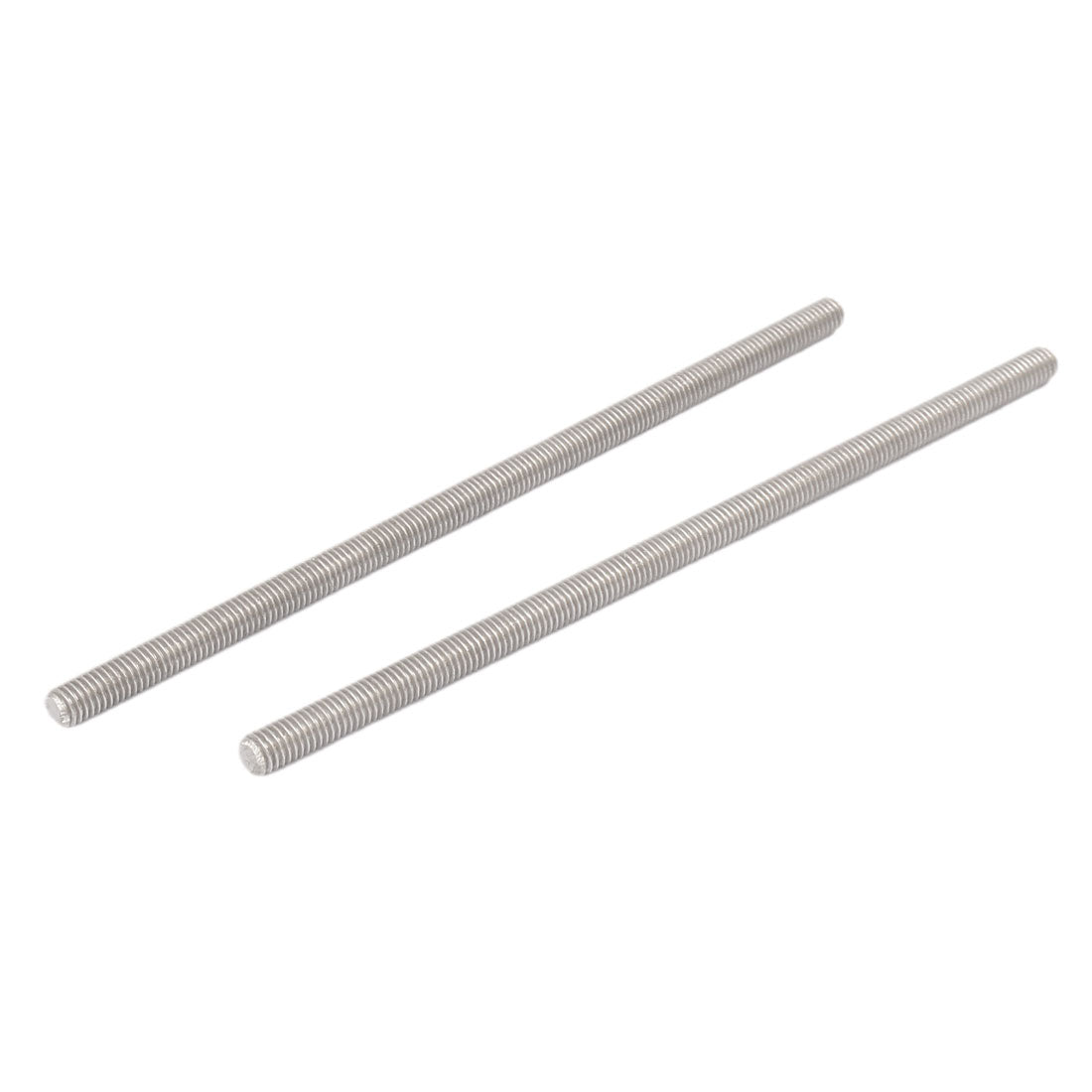 Harfington M5 x 120mm 304 Stainless Steel Fully Threaded Rod Bar Studs Hardware 5 Pcs