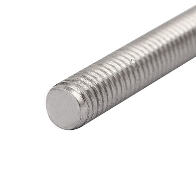 Harfington M5 x 140mm 304 Stainless Steel Fully Threaded Rod Bar Studs Hardware 5 Pcs