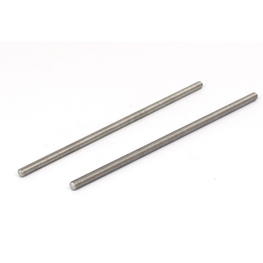 Harfington M5 x 140mm 304 Stainless Steel Fully Threaded Rod Bar Studs Hardware 5 Pcs