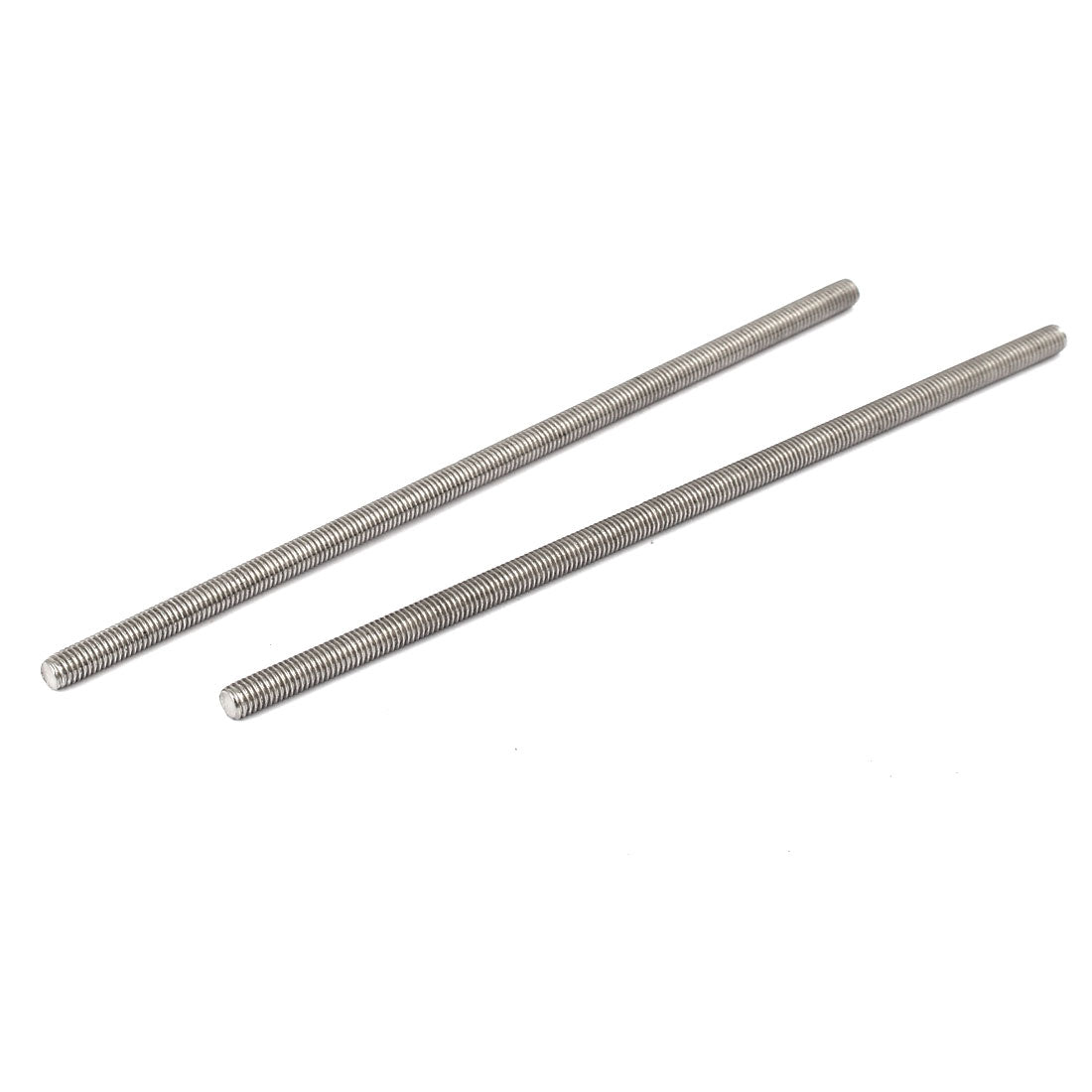 Harfington M5 x 150mm 304 Stainless Steel Fully Threaded Rod Bar Studs Hardware 5 Pcs