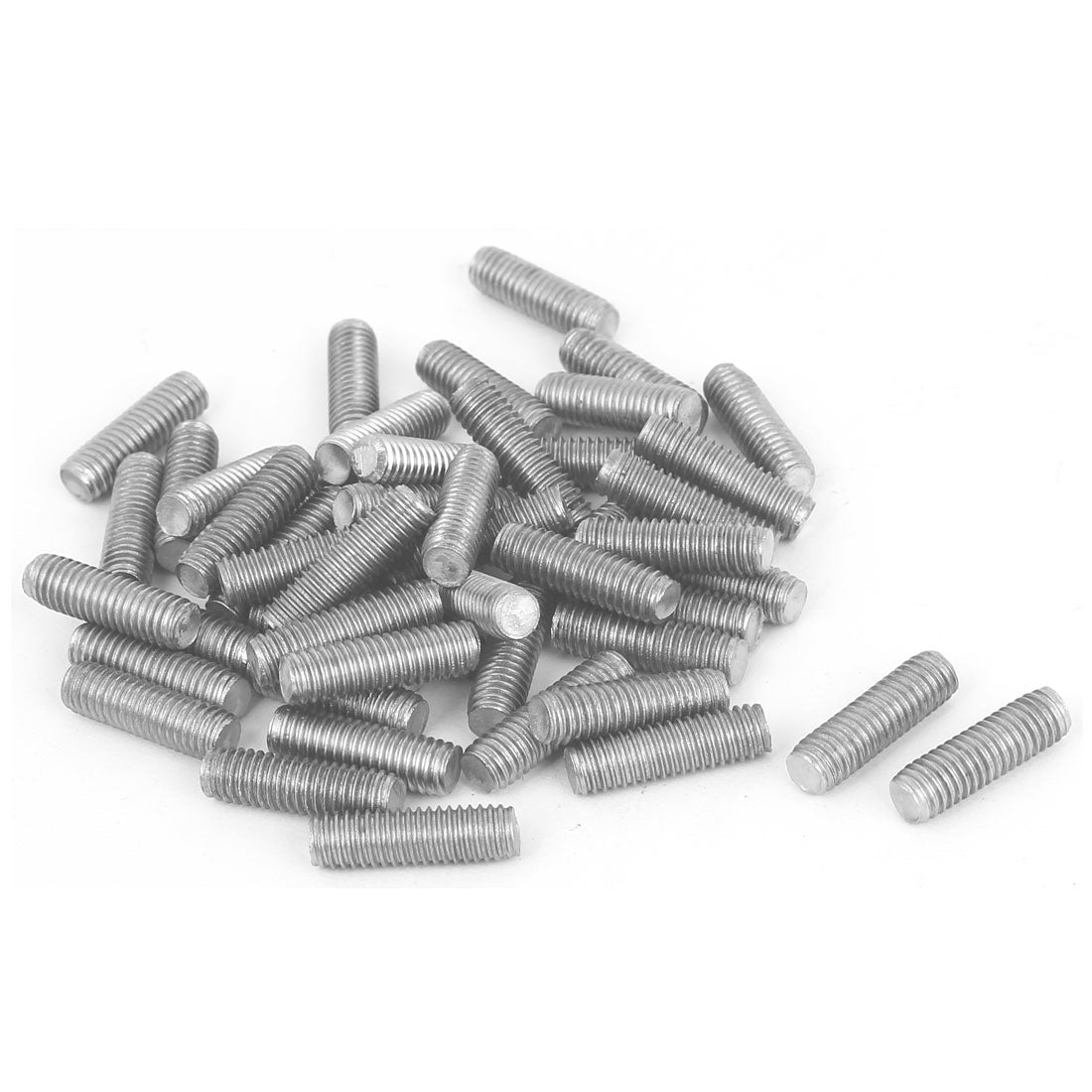 Harfington M6 x 1mm 20mm Length 304 Stainless Steel Fully Threaded Rod Studs 50 Pcs