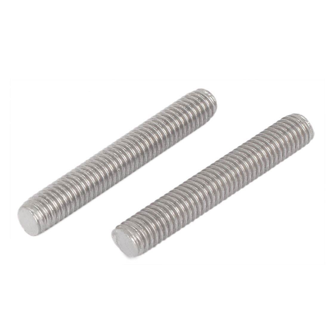 Harfington M6 x 40mm Male Thread 304 Stainless Steel Fully Threaded Rods Bar Studs 50 Pcs