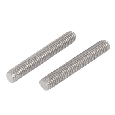 Harfington M6 x 40mm Male Thread 304 Stainless Steel Fully Threaded Rods Bar Studs 50 Pcs