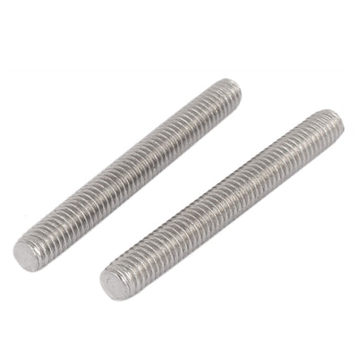 Harfington M6 x 50mm 304 Stainless Steel Fully Threaded Rod Bar Studs Hardware 20 Pcs