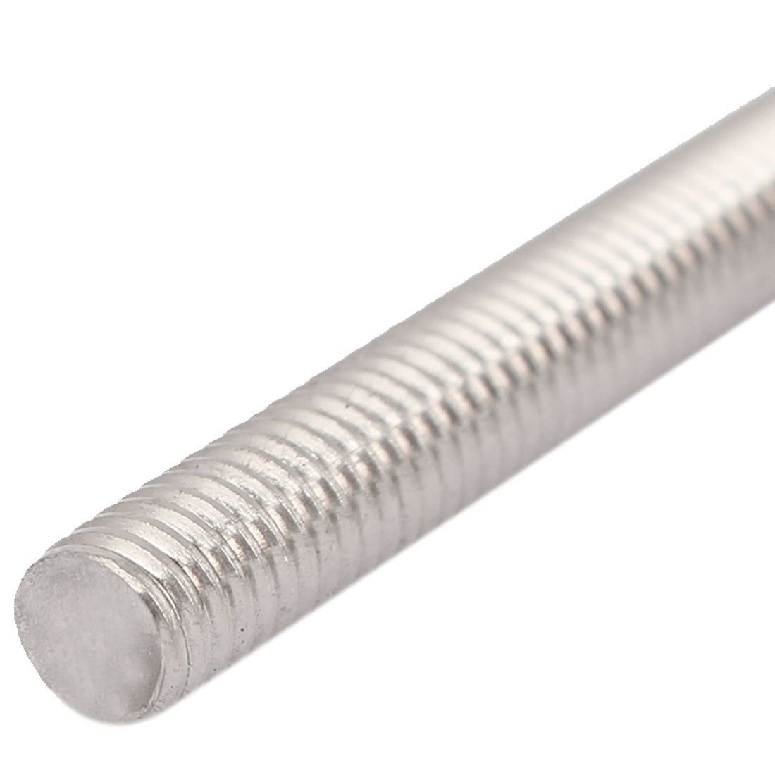 Harfington M6 x 55mm 304 Stainless Steel Fully Threaded Rod Bar Studs Silver Tone 10 Pcs
