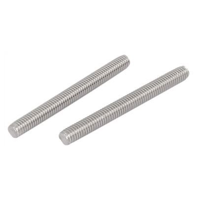 Harfington M6 x 60mm 304 Stainless Steel Fully Threaded Rod Bar Studs Hardware 10 Pcs