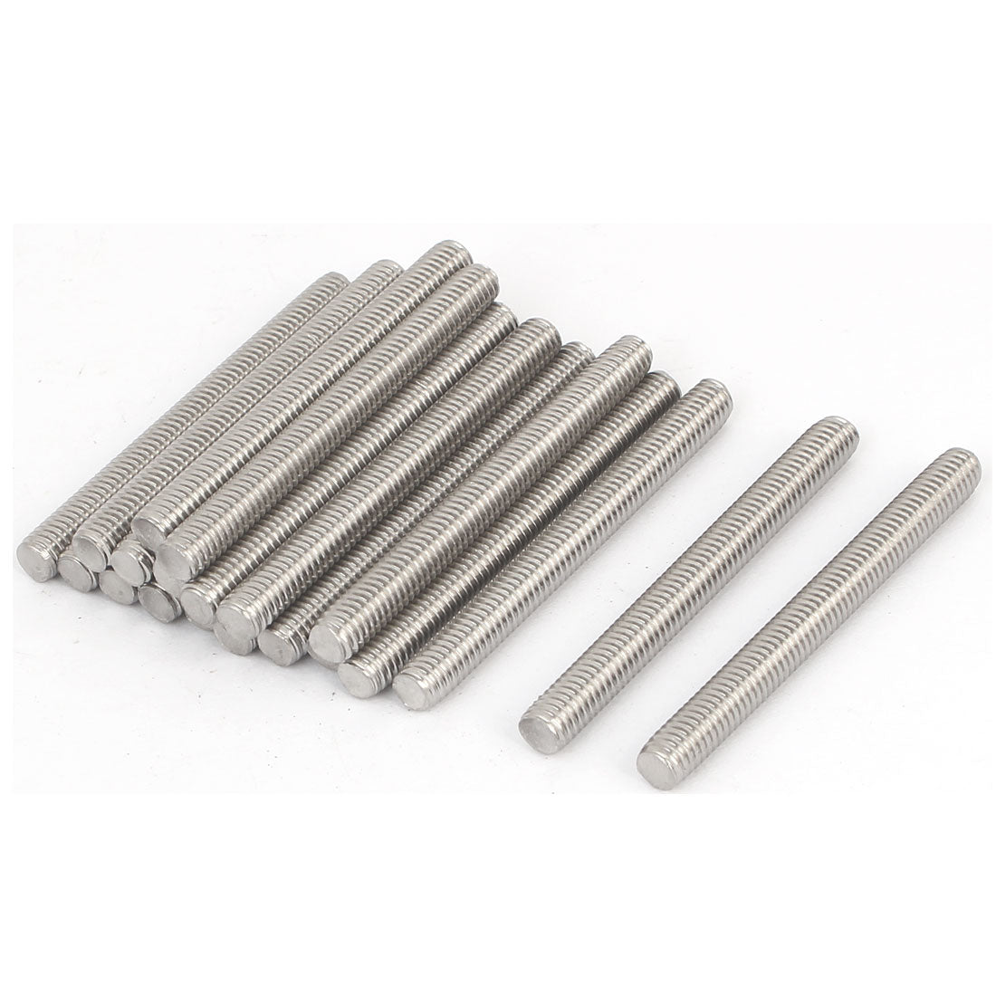 Harfington M6 x 60mm 304 Stainless Steel Male Threaded Rod Bar Studs Fasteners 20 Pcs