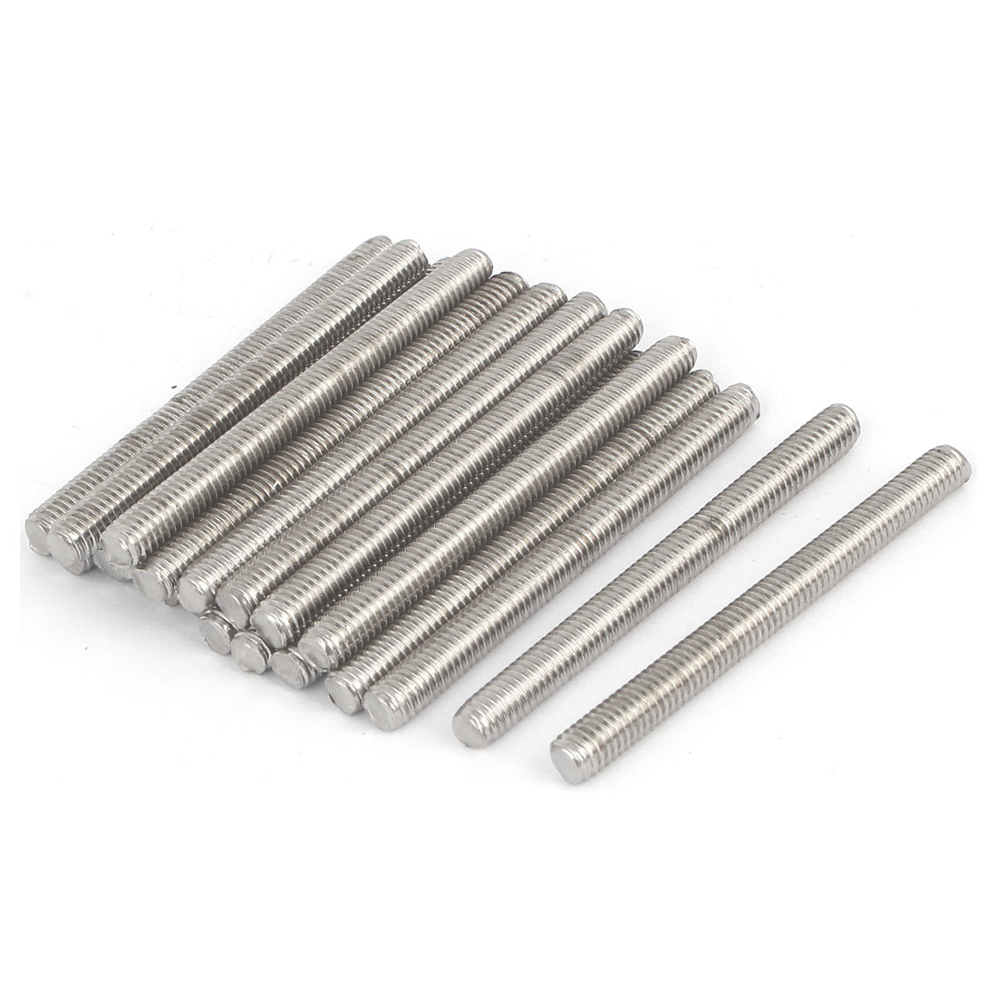 Harfington M6 x 65mm 304 Stainless Steel Male Threaded Rod Bar Studs Hardware 20 Pcs