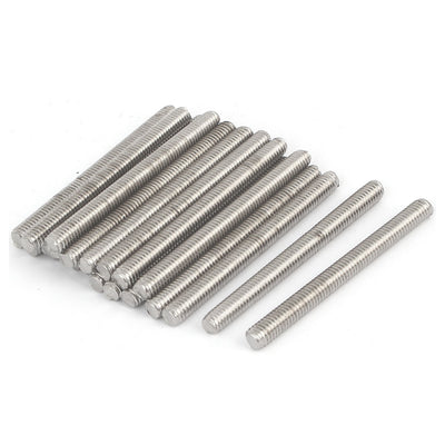 Harfington M6 x 65mm 304 Stainless Steel Male Threaded Rod Bar Studs Hardware 20 Pcs