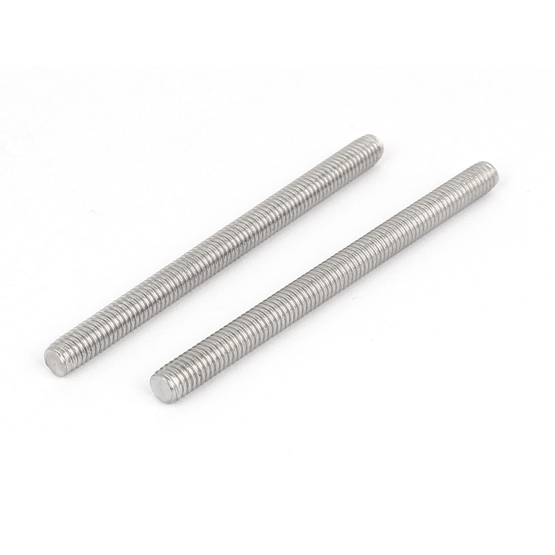 Harfington M6 x 80mm 304 Stainless Steel Fully Threaded Rod Bar Studs Hardware 20 Pcs