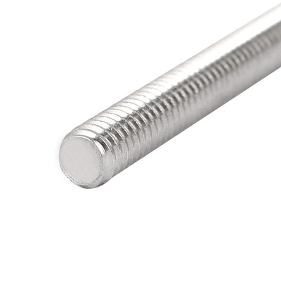 Harfington M6 x 100mm 304 Stainless Steel Fully Male Threaded Rod Bar Studs Fastener 10 Pcs