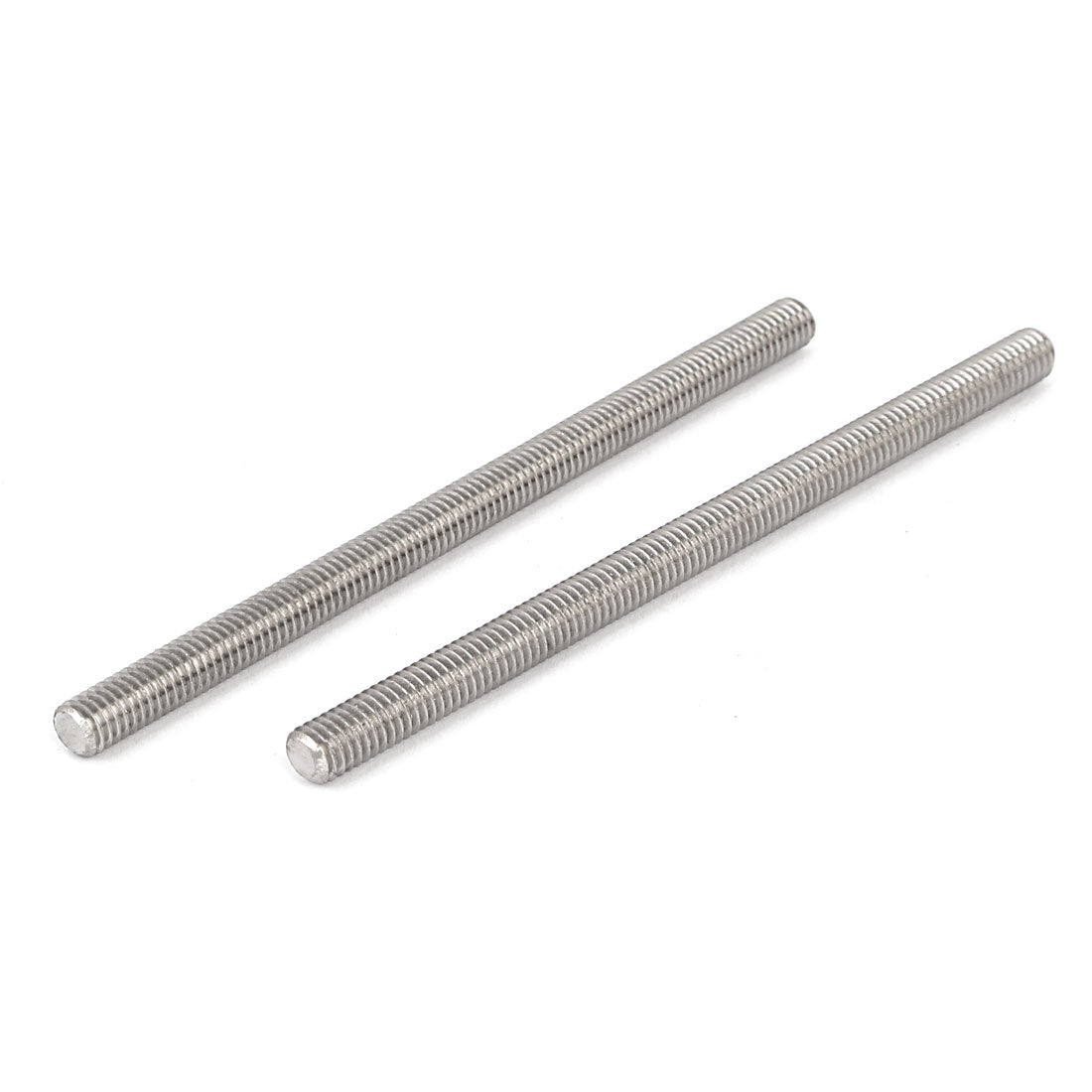Harfington M6 x 100mm 304 Stainless Steel Fully Male Threaded Rod Bar Studs Fastener 10 Pcs