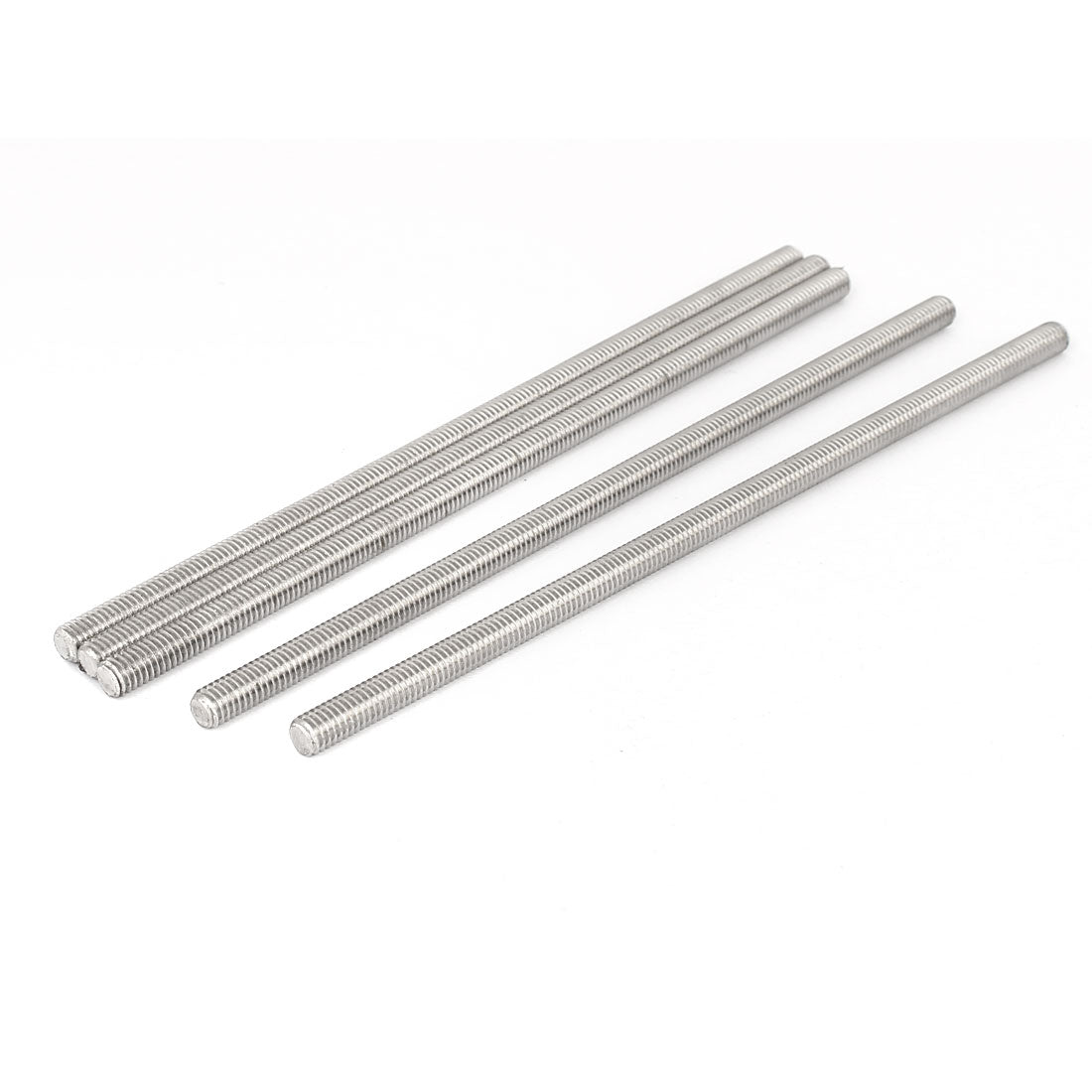 Harfington M6 x 160mm 304 Stainless Steel Fully Threaded Rod Bar Studs Hardware 5 Pcs