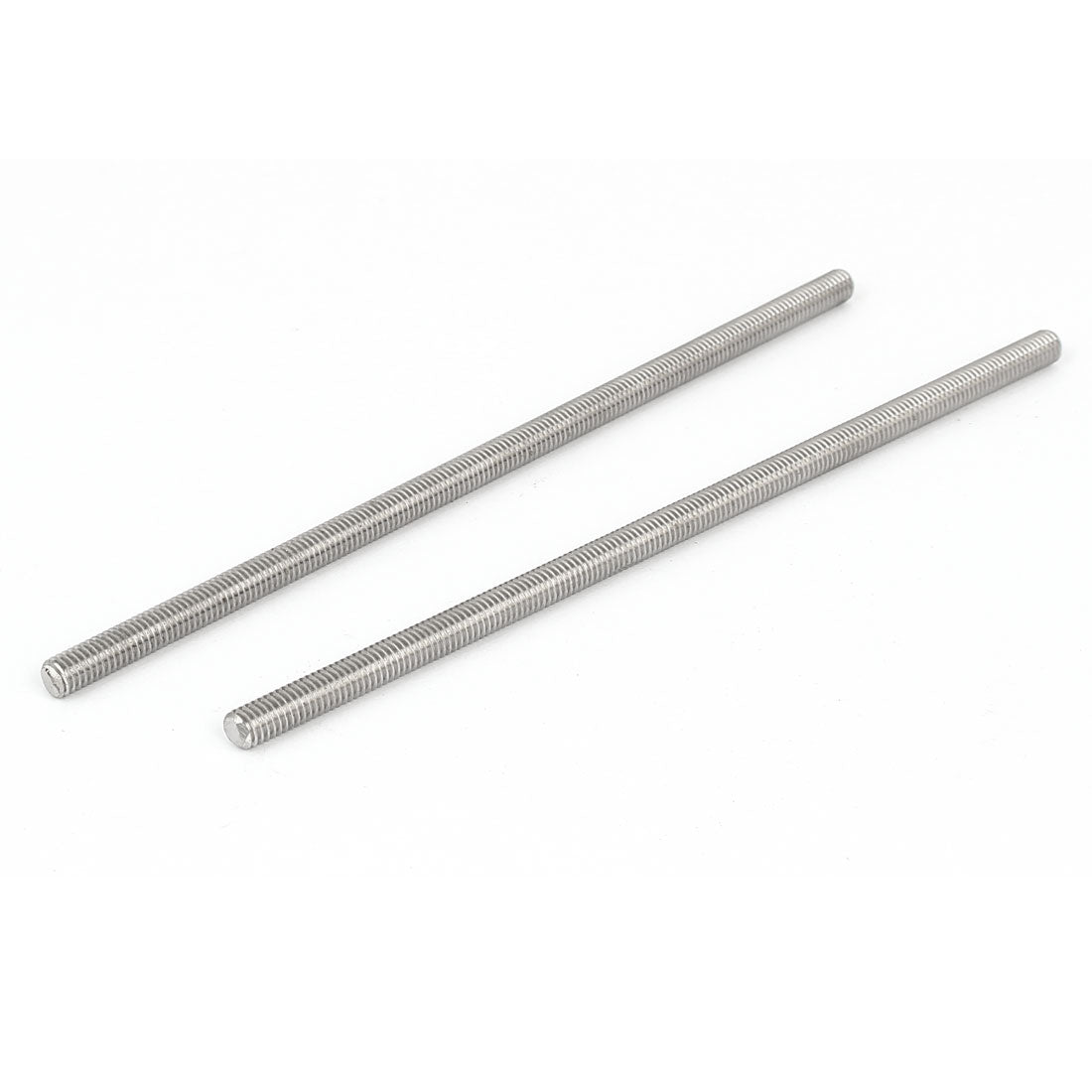 Harfington M6 x 160mm 304 Stainless Steel Fully Threaded Rods Hardware Silver Tone 10 Pcs