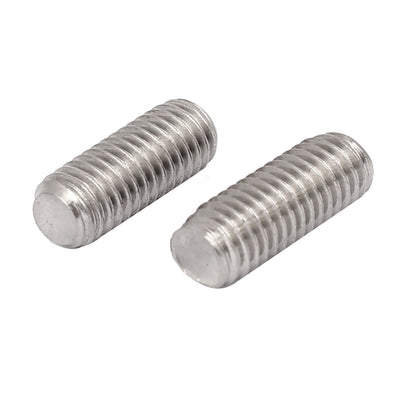 Harfington M8 x 20mm 1.25mm Pitch 304 Stainless Steel Fully Threaded Rods 50 Pcs