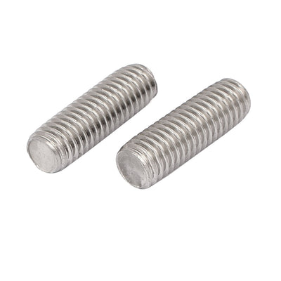 Harfington M8 x 25mm 1.25mm Pitch 304 Stainless Steel Fully Threaded Rods Bar Studs 20 Pcs