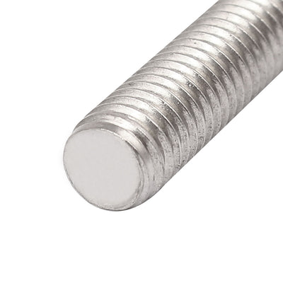 Harfington M8 x 35mm 1.25mm Pitch 304 Stainless Steel Fully Threaded Rod Silver Tone 20 Pcs