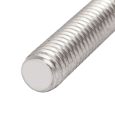 Harfington M8 x 40mm 1.25mm Pitch 304 Stainless Steel Fully Threaded Rods Fasteners 20 Pcs