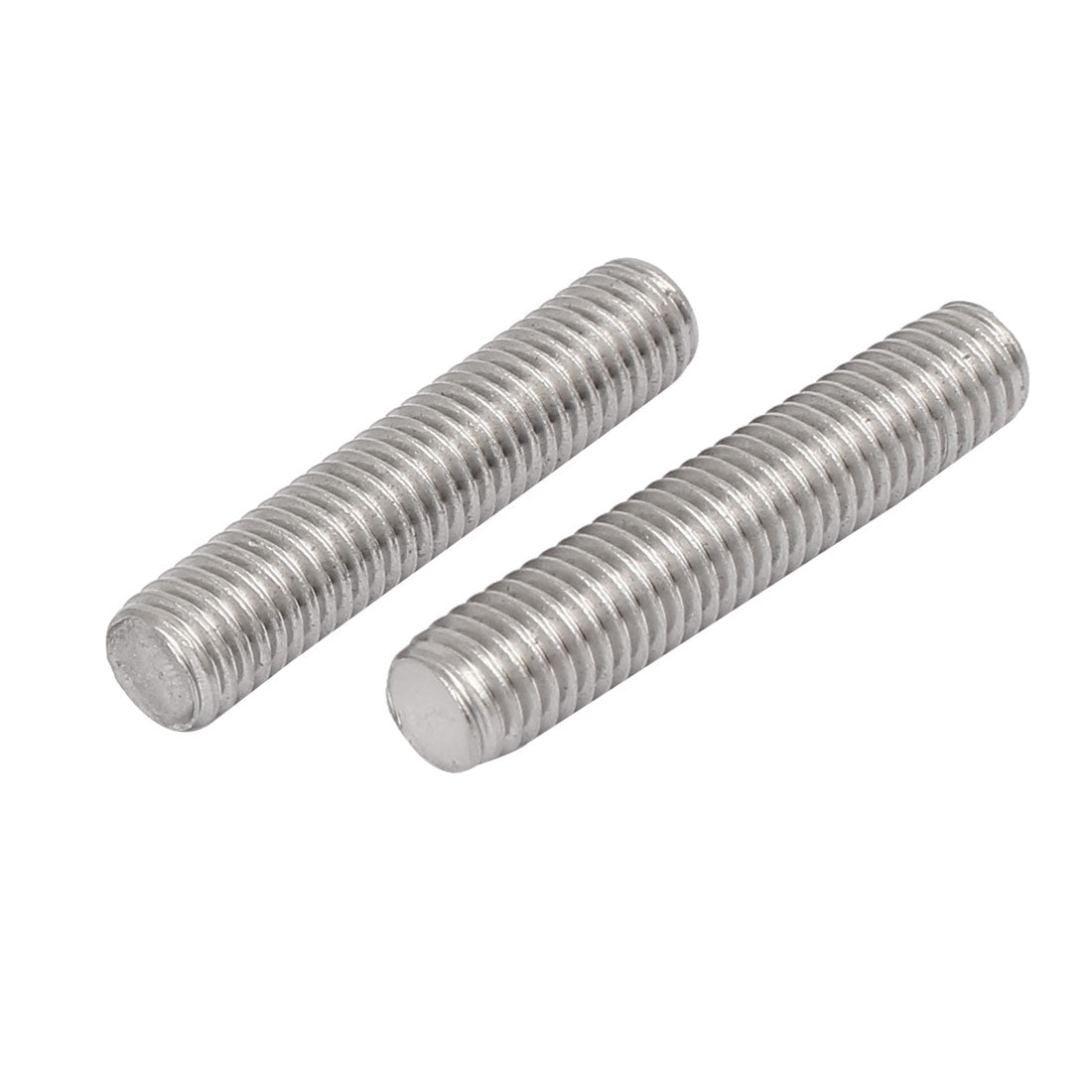 Harfington M8 x 40mm 1.25mm Pitch 304 Stainless Steel Fully Threaded Rods Fasteners 20 Pcs