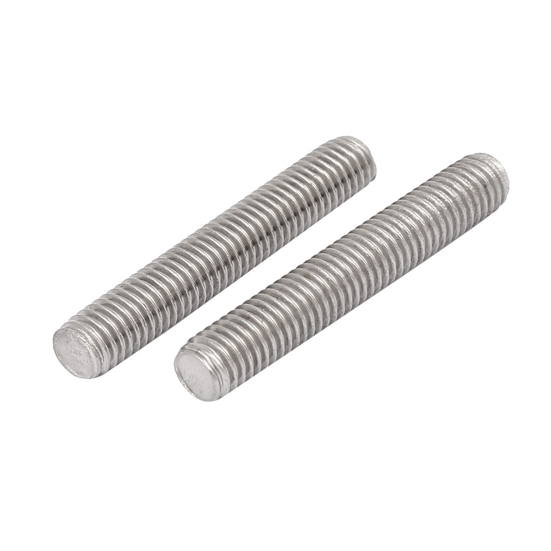 Harfington M8 x 50mm 1.25mm Pitch 304 Stainless Steel Fully Threaded Rods Fasteners 20 Pcs