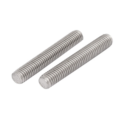 Harfington M8 x 50mm 1.25mm Pitch 304 Stainless Steel Fully Threaded Rods Fasteners 20 Pcs
