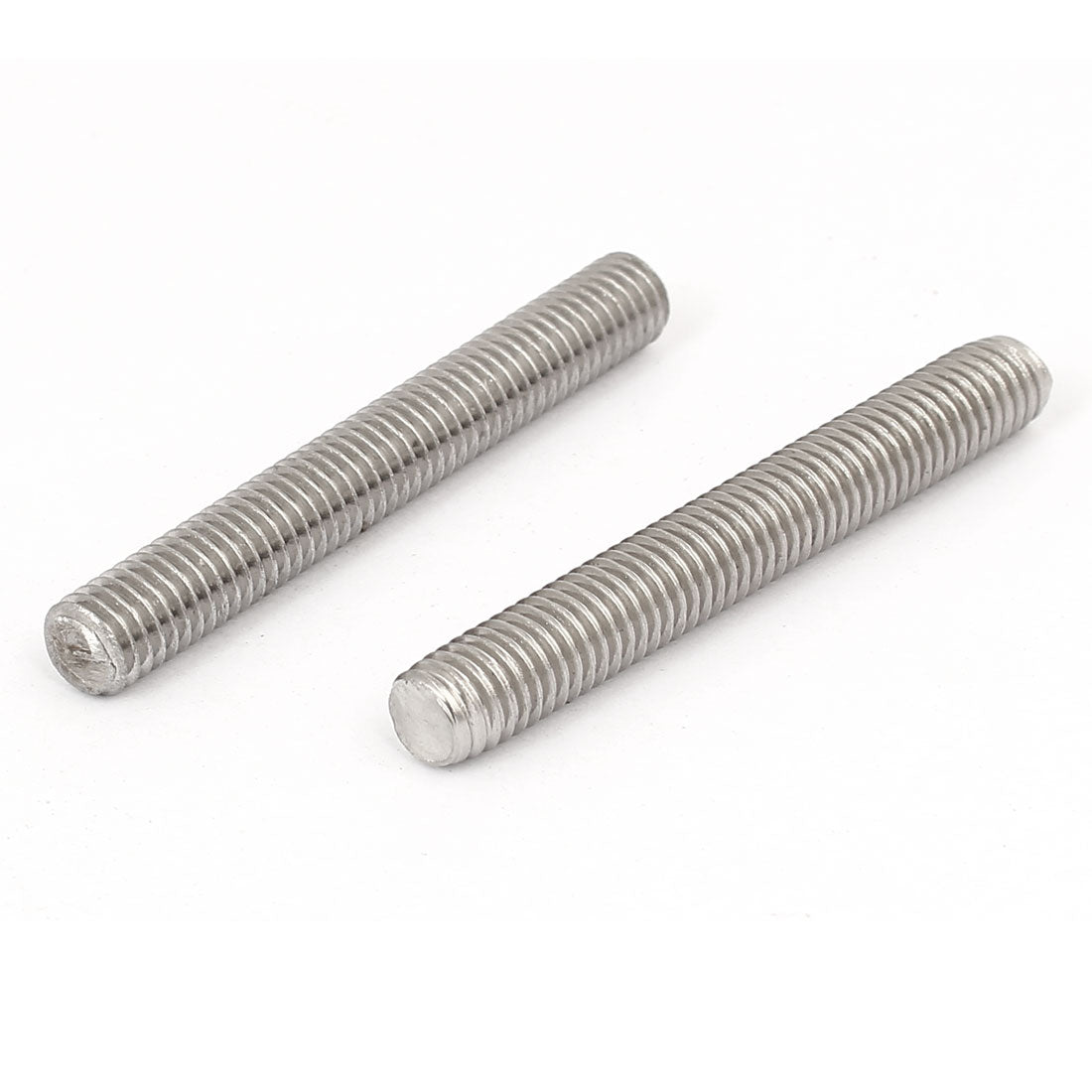 Harfington M8 x 60mm 1.25mm Pitch 304 Stainless Steel Fully Threaded Rods Fasteners 20 Pcs