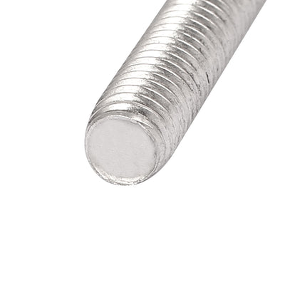 Harfington M8 x 80mm 1.25mm Pitch 304 Stainless Steel Fully Threaded Rods Hardware 20 Pcs