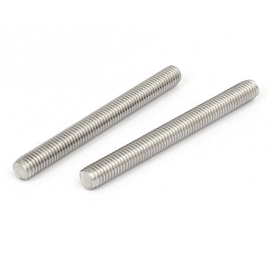 Harfington M8 x 80mm 1.25mm Pitch 304 Stainless Steel Fully Threaded Rods Hardware 20 Pcs