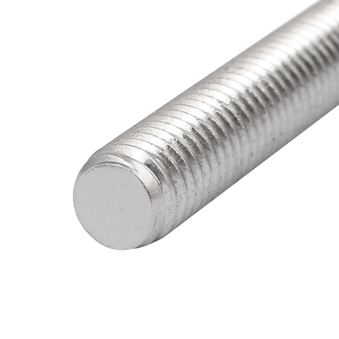 Harfington M8 x 100mm 304 Stainless Steel Fully Threaded Rods Hardware Silver Tone 10 Pcs