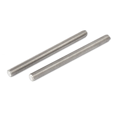 Harfington M8 x 110mm 304 Stainless Steel Fully Threaded Rods Bar Studs Fasteners 5 Pcs