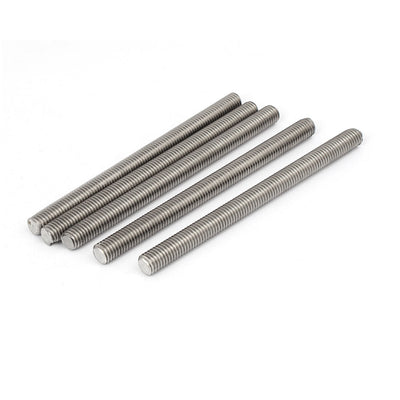 Harfington M8 x 110mm 304 Stainless Steel Fully Threaded Rods Bar Studs Fasteners 5 Pcs