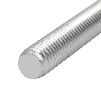 Harfington M8 x 110mm 1.25mm Pitch 304 Stainless Steel Fully Threaded Rods Hardware 10 Pcs
