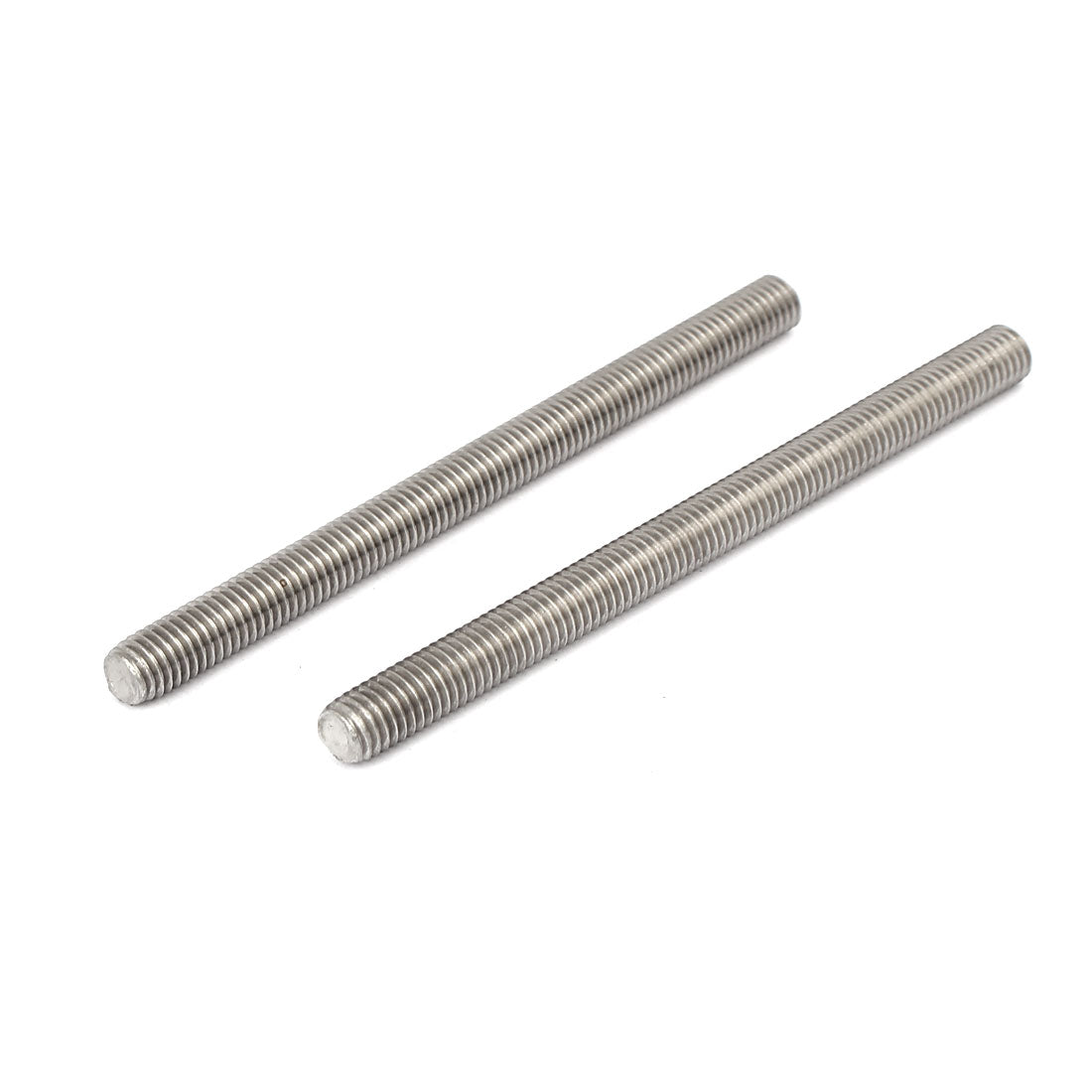 Harfington M8 x 110mm 1.25mm Pitch 304 Stainless Steel Fully Threaded Rods Hardware 10 Pcs