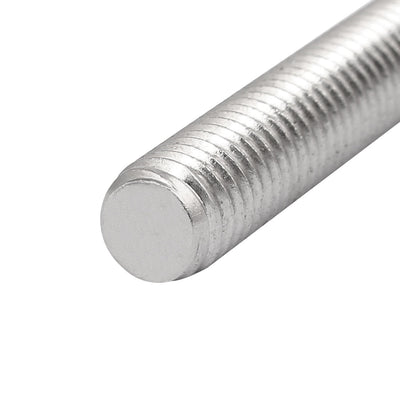 Harfington M8 x 140mm 1.25mm Pitch 304 Stainless Steel Fully Threaded Rods Bar Studs 10 Pcs