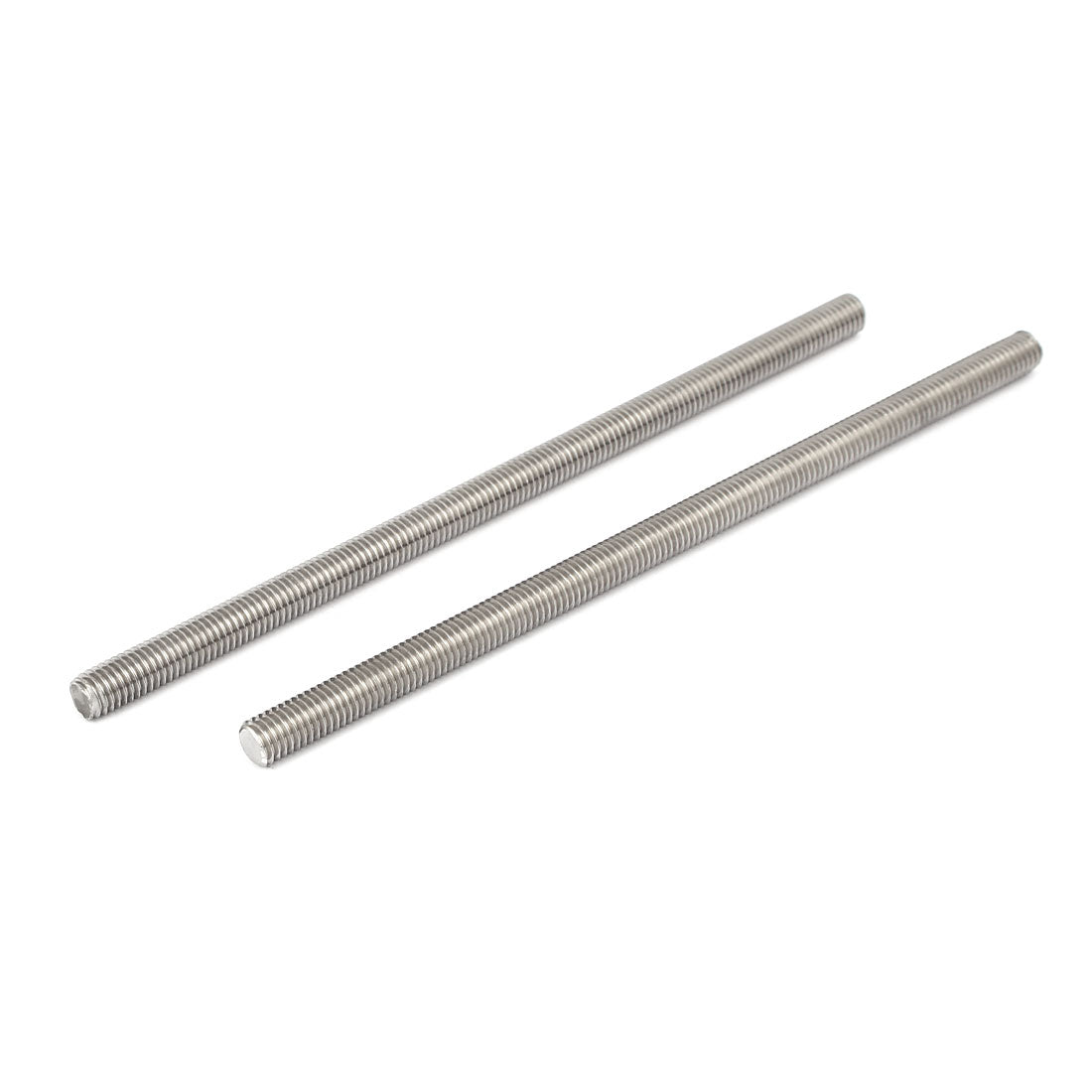 Harfington M8 x 170mm 304 Stainless Steel Fully Threaded Rods Fasteners Silver Tone 5 Pcs
