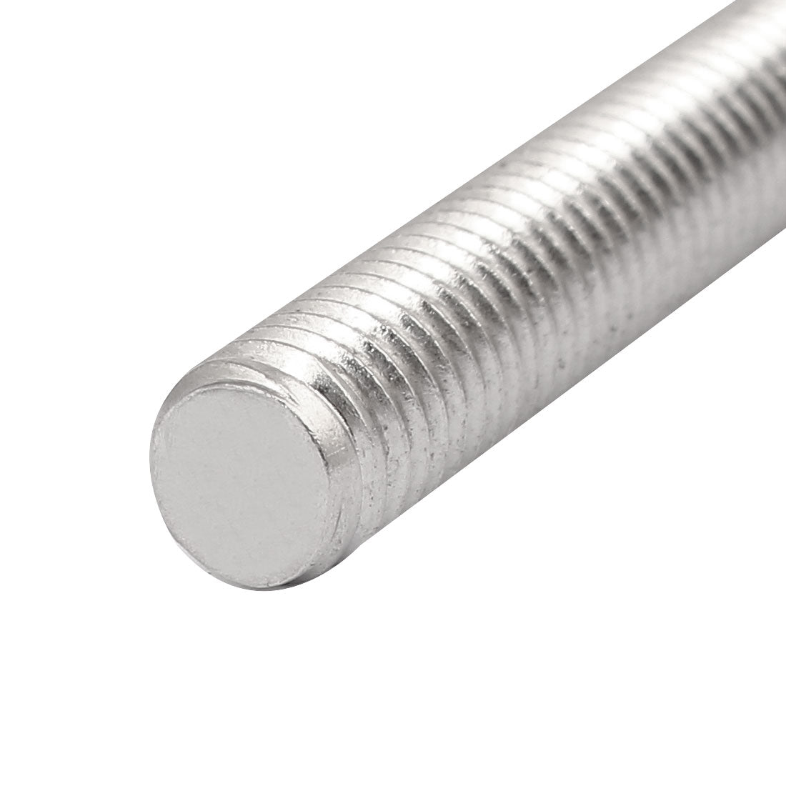 Harfington M8 x 180mm 304 Stainless Steel Fully Threaded Rods Fasteners Silver Tone 5 Pcs