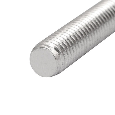 Harfington M8 x 200mm 1.25mm Pitch 304 Stainless Steel Fully Threaded Rods Fasteners 10 Pcs