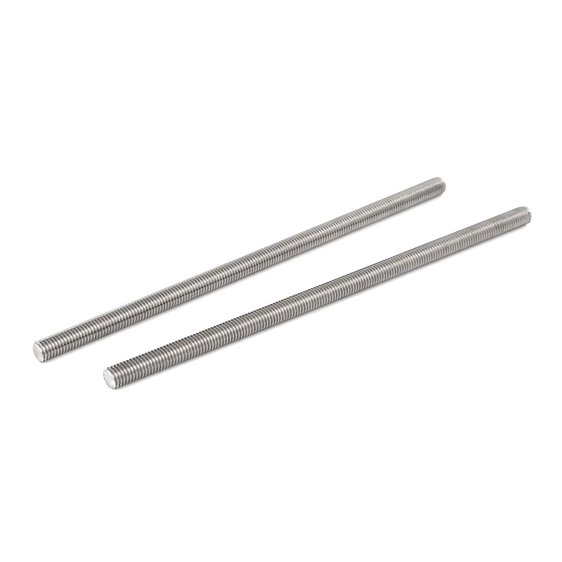 Harfington M8 x 200mm 1.25mm Pitch 304 Stainless Steel Fully Threaded Rods Fasteners 10 Pcs