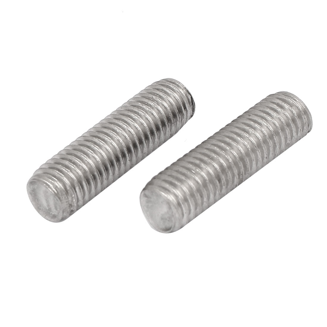 Harfington M10 x 35mm 304 Stainless Steel Fully Threaded Rods Fasteners Silver Tone 10 Pcs